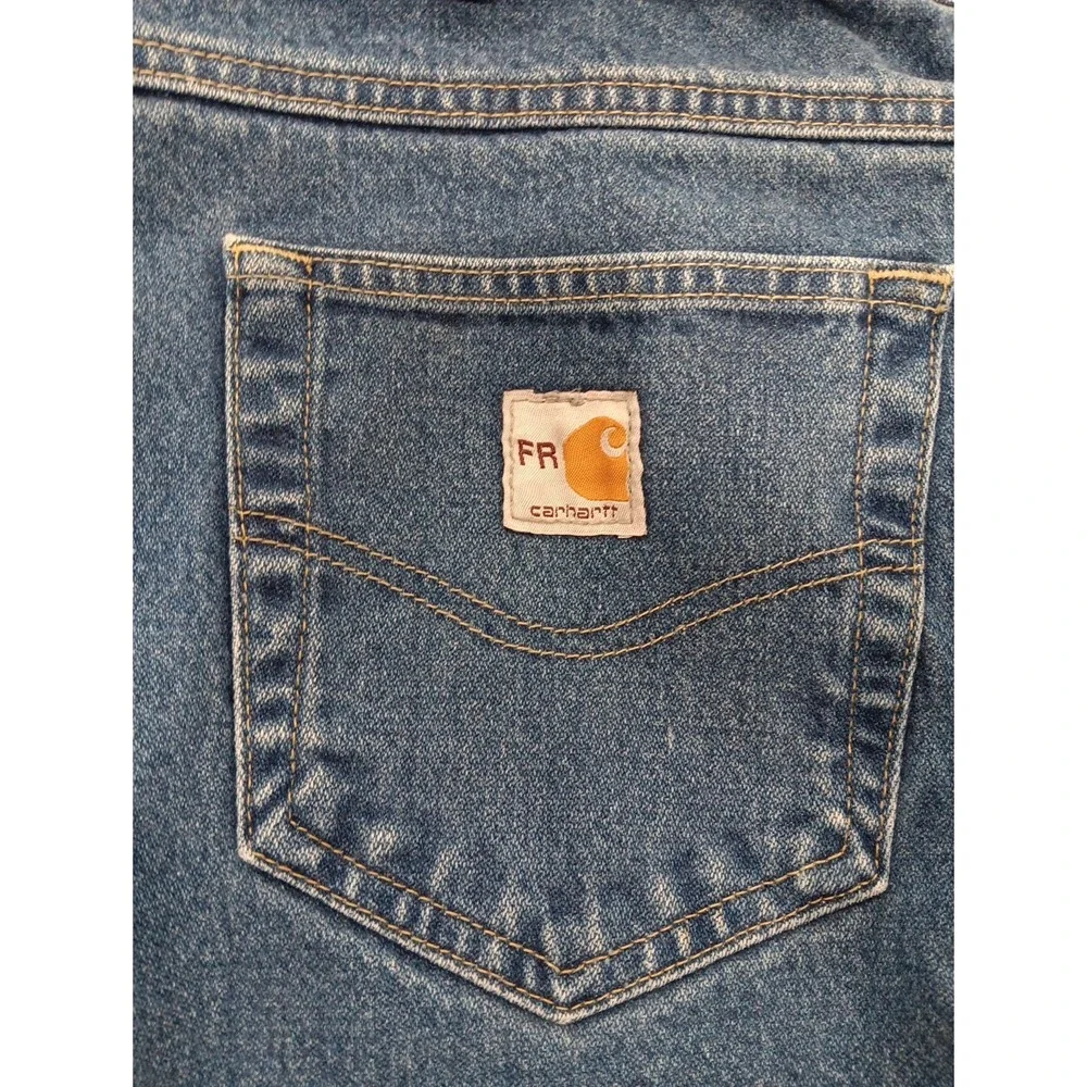 Carhartt FR Jeans Men 44x34 Flame Resistant HRC2‎ Workwear 280-83 Denim (2608)